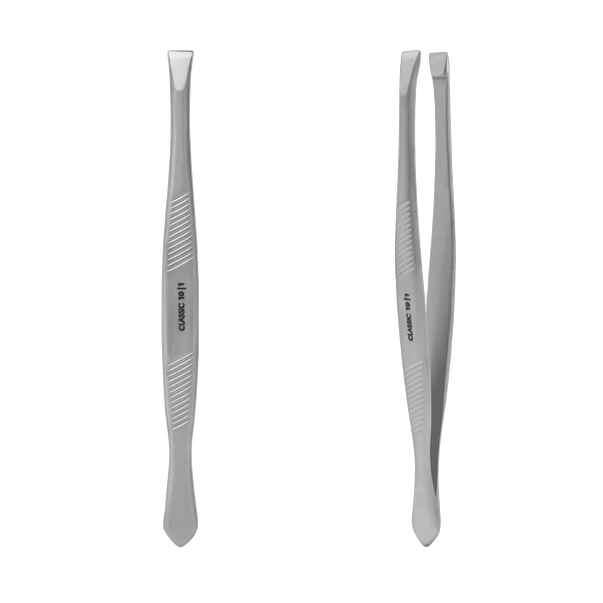 Eyebrow tweezers CLASSIC 10 TYPE 1 (wide straight)