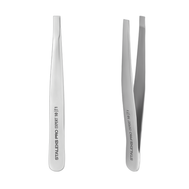 Eyebrow tweezers EXPERT 10 TYPE 1 (wide straight)