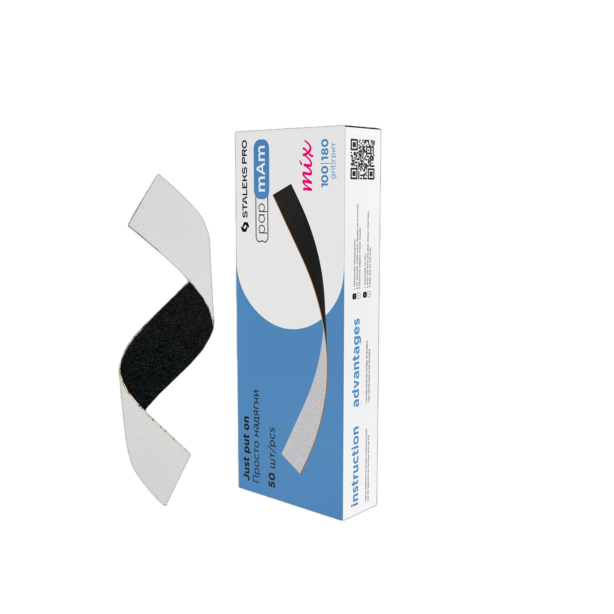 Kahepoolsete vahetusviilidete komplekt papmAm Mix STALEKS PRO EXPERT 22, 100/180 gritti, 50 tk