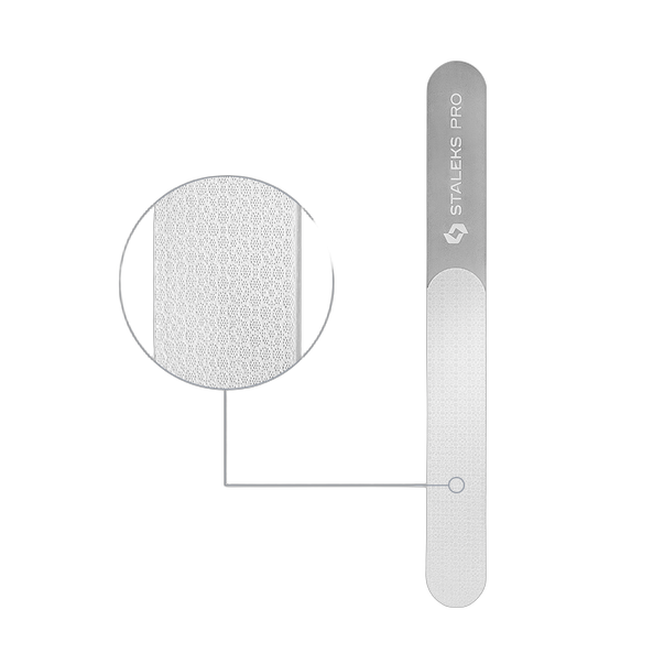 Straight Laser Nail File with Handle STALEKS PRO EXPERT 11 — 165 mm (Wide Straight)