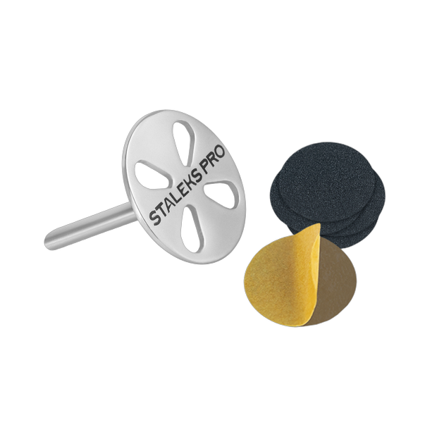 Pedikyyriketta alus STALEKS PRO EXPERT PODODISC L 25 mm koos 180 grit vahetusfailidega (5 tk)