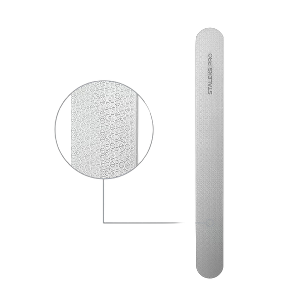 Пилка для нігтів пряма лазерная STALEKS PRO EXPERT 10 165 мм (широкая пряма)