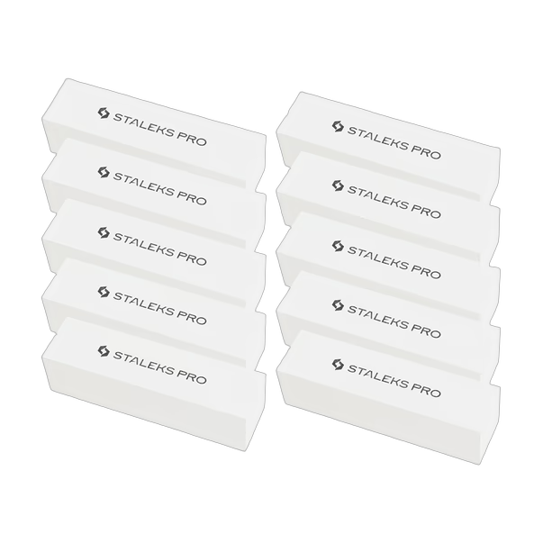 Бафы для маникюра 150 грит Staleks Pro EXPERT 51 прямоугольные 10 шт (одноразовые)