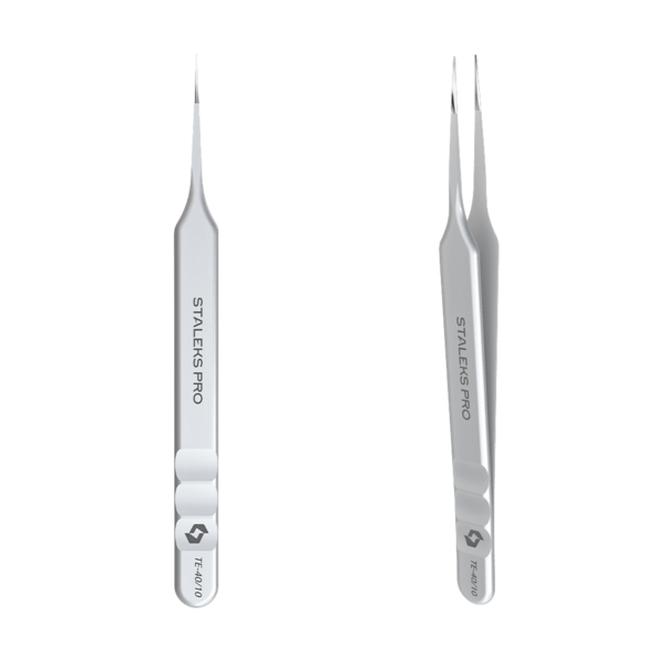 Professional eyelash tweezers EXPERT 40 TYPE 10 (straight)
