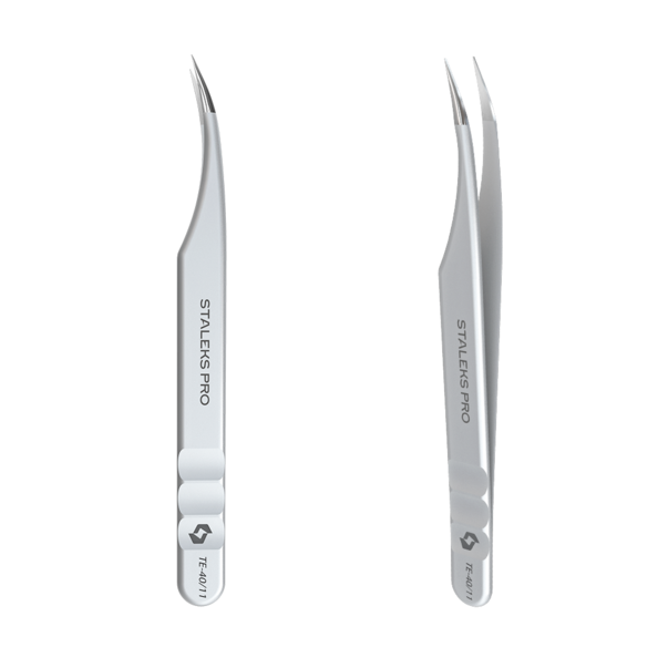 Professional eyelash tweezers EXPERT 40 TYPE 11 (curved)