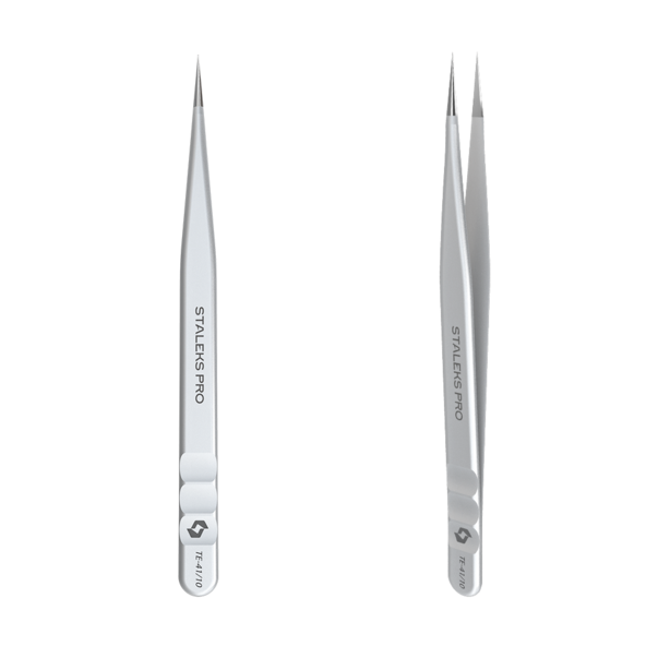 Professional eyelash tweezers EXPERT 41 TYPE 10 (straight)