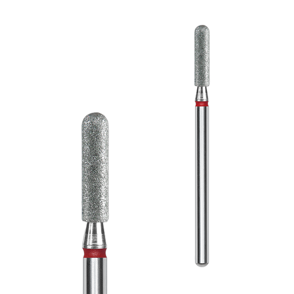 STALEKS PRO EXPERT teemantfrees Silinder ümarotsaline punane 2,5 x 10 mm