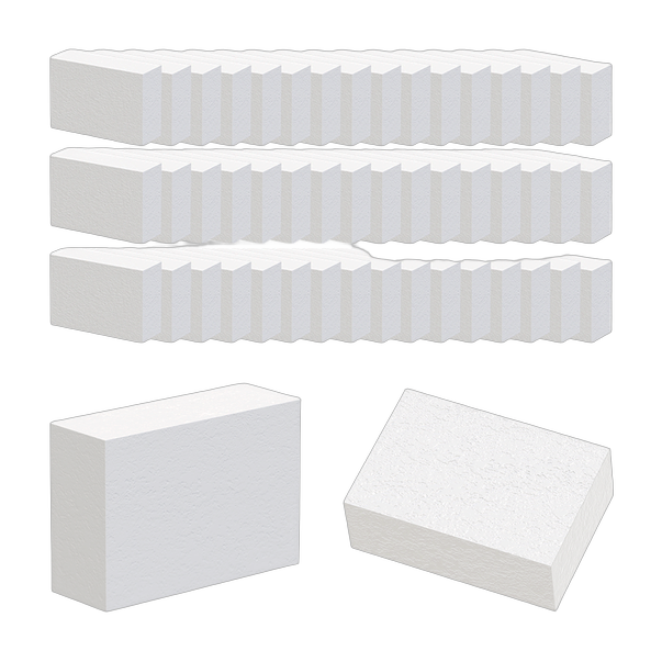 STALEKS PRO Mini EXPERT 51 Nail Buffers — 100/180 Grit, Rectangular, 50 pcs (Disposable)