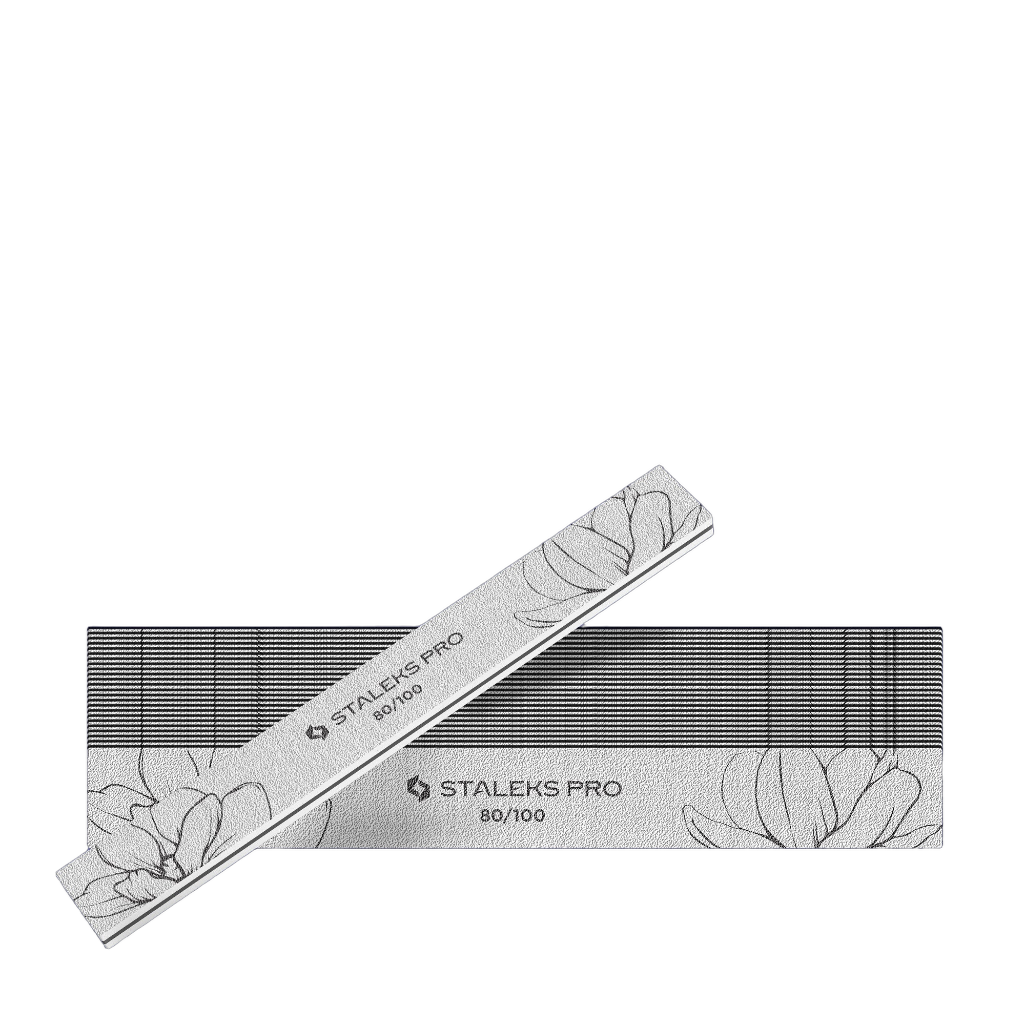 Straight mineral nail file EXPERT 20 80/100 grit (25 pcs)