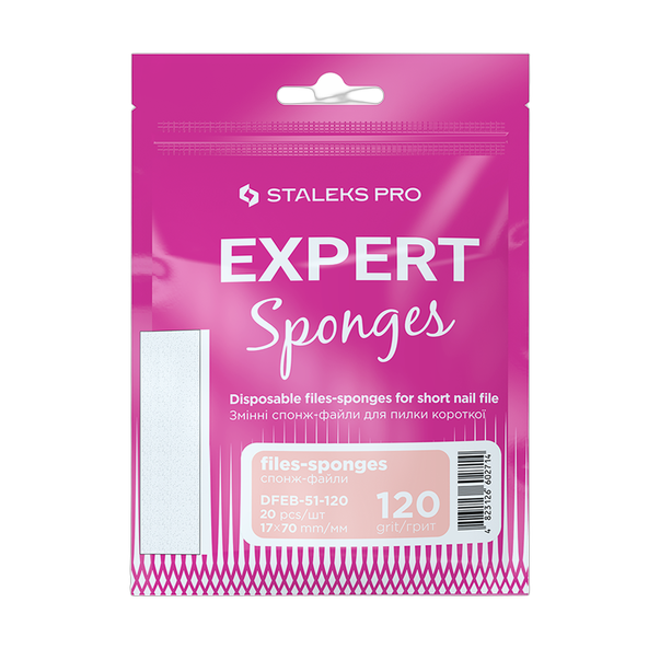 Vahetussponz-failid luhikesele viilile STALEKS PRO EXPERT 51, 120 gritti (20 tk)