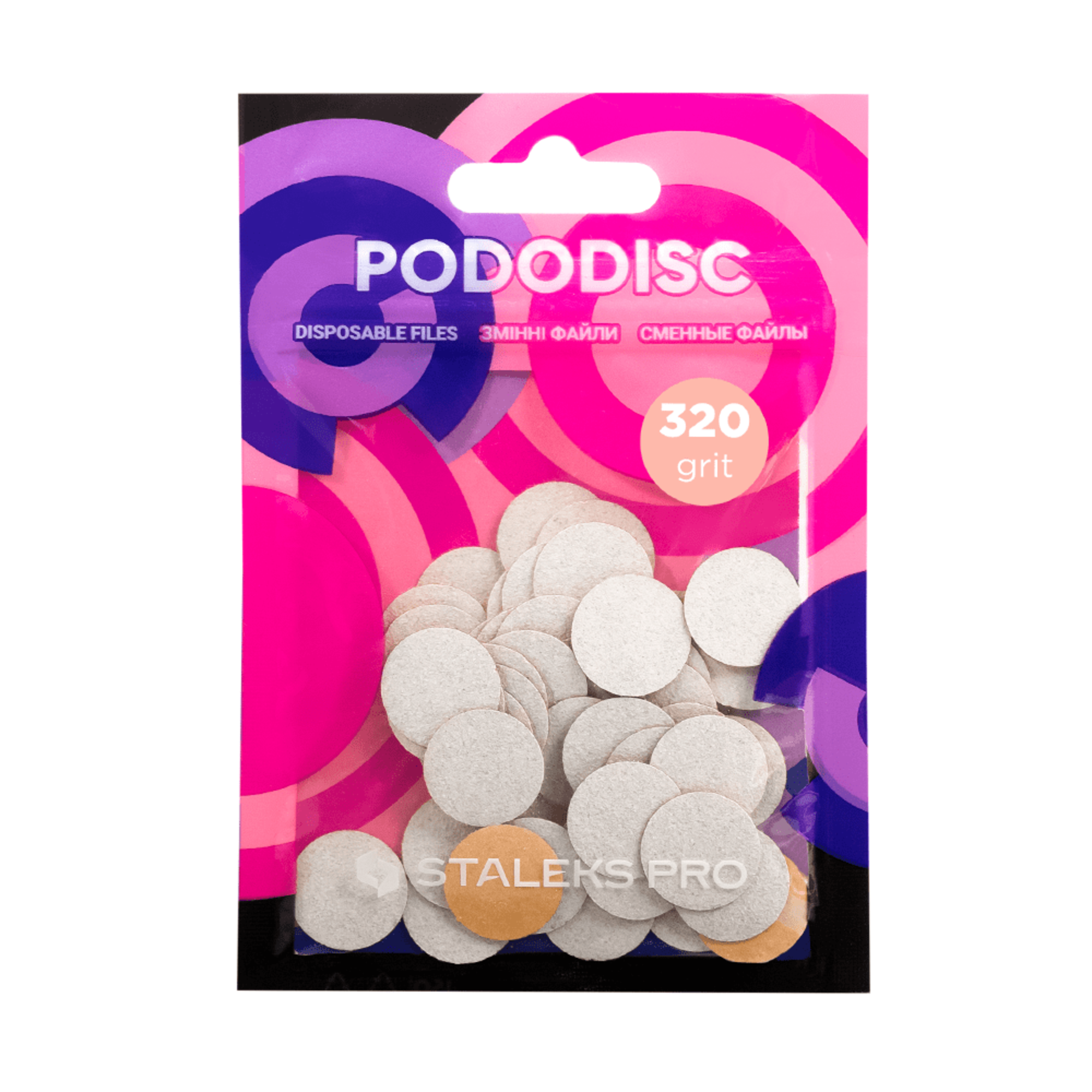 Asendussõrmed‑ring PODODISC STALEKS PRO S 320 gritt (50 tk)