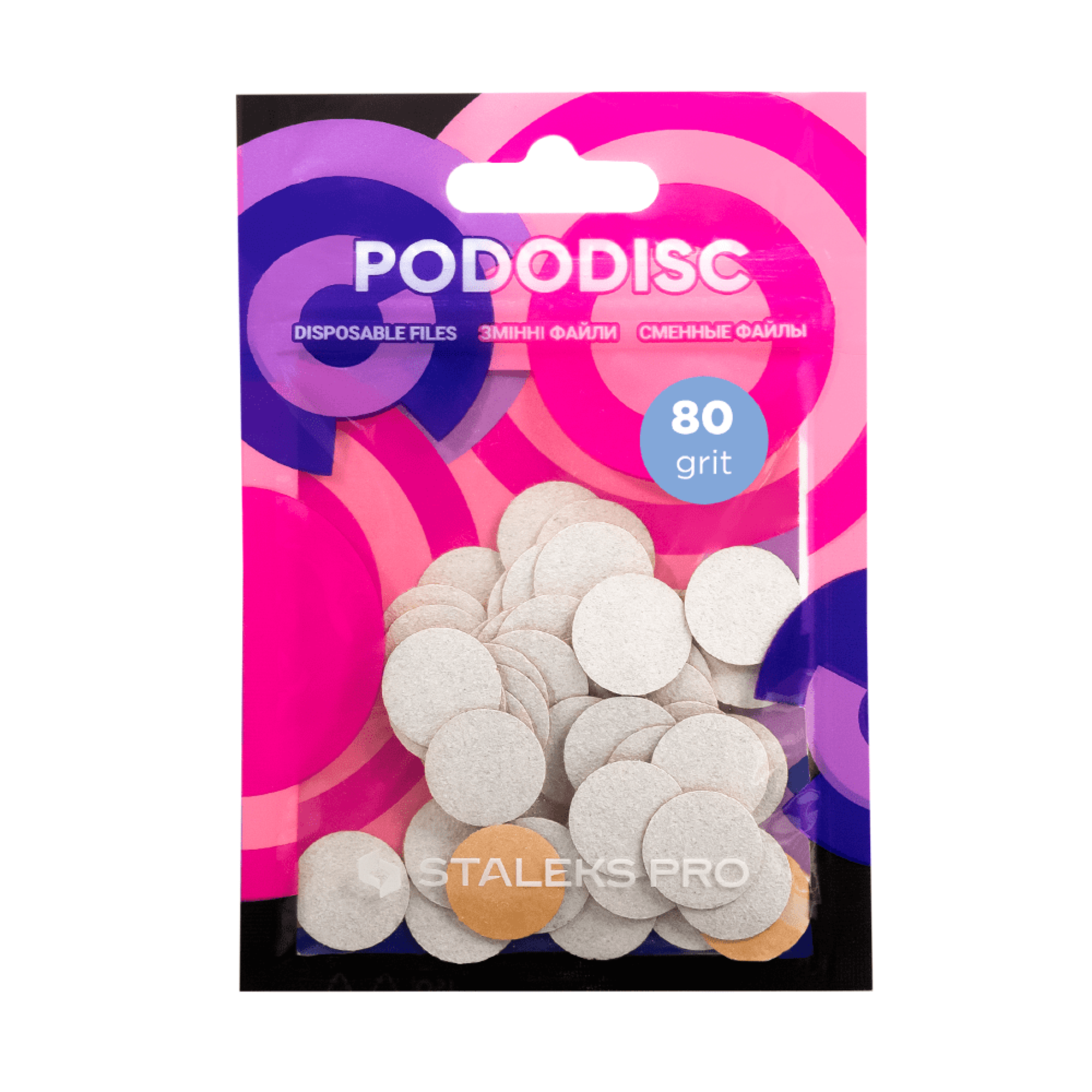 Asendusfaili rõngas PODODISC STALEKS PRO S 80 gritti (50 tk)