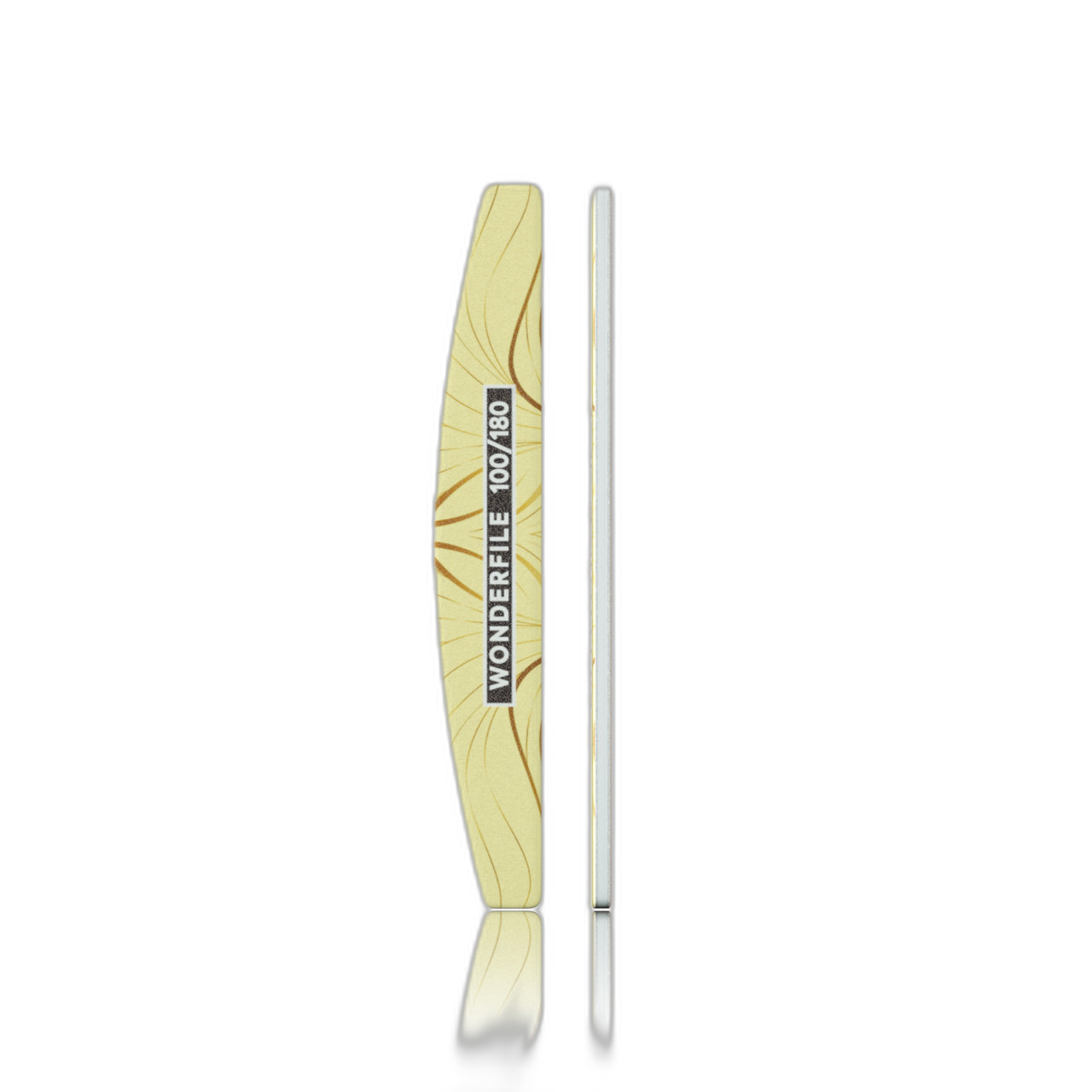 Half-Moon File 100/180 grit on plastic base 1 pcs